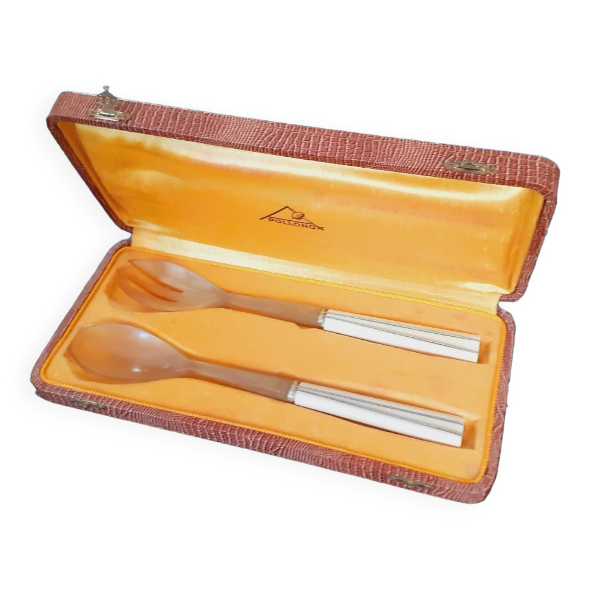 Art deco bakelite salad cutlery
