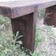 Vintage bench period 1950/60 old solid wood
