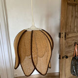 Natural fiber chandelier year 70s