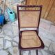 2 chaises pliantes cannées vintage