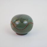 Small enamelled ceramic box empty pocket