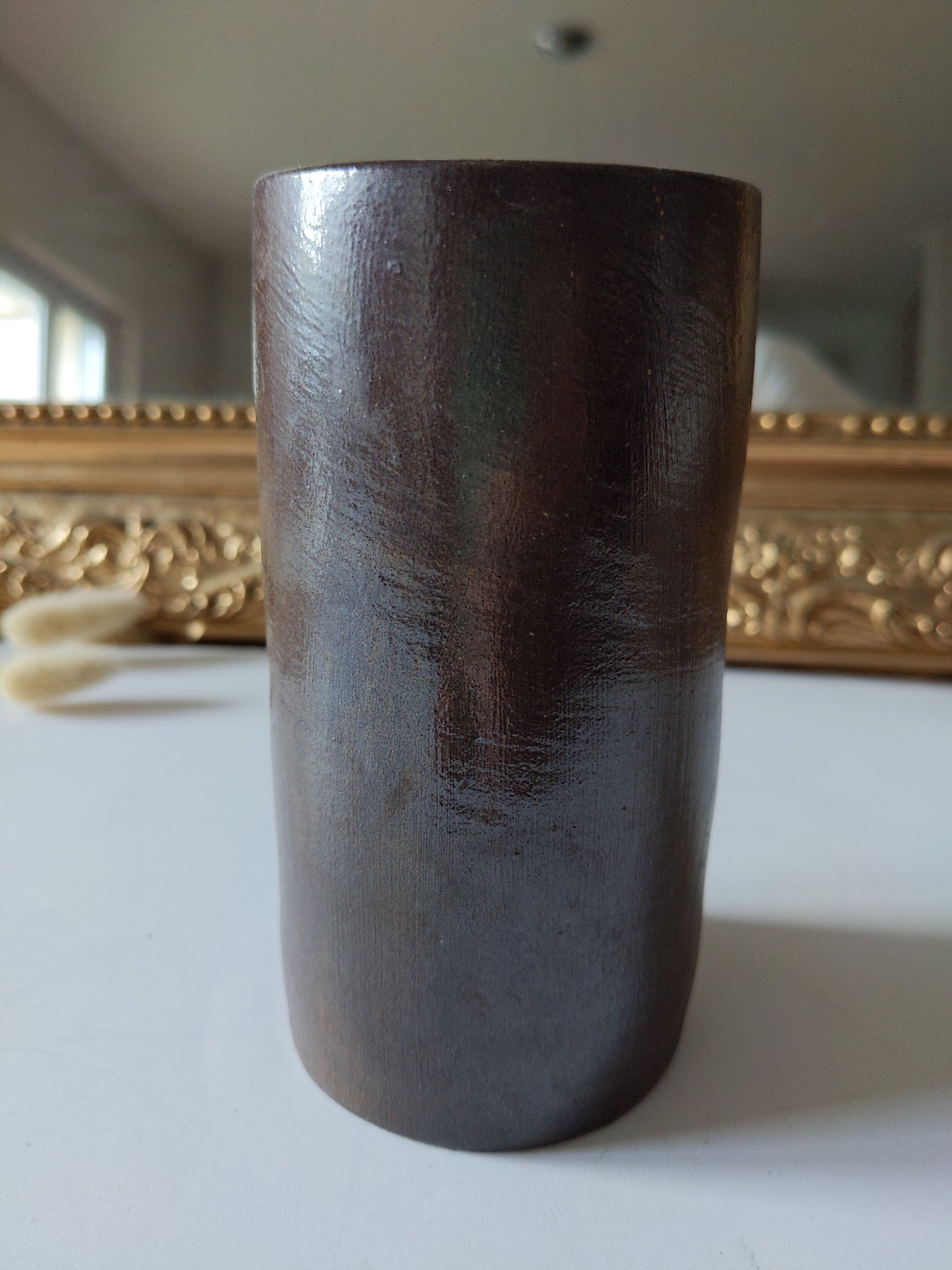 Ceramic vase signed vintage pottery