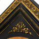 Napoleon III black oval mirror - 69x59cm