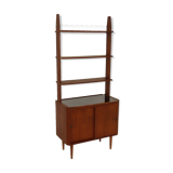 Commode-bibliothèque en teck, suède, 1950