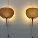 Ingo Maurer Uchiwa III wall lamps, M-Design 1973