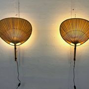Ingo Maurer Uchiwa III wall lamps, M-Design 1973