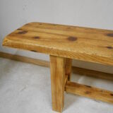 Mountain farm table and two benches