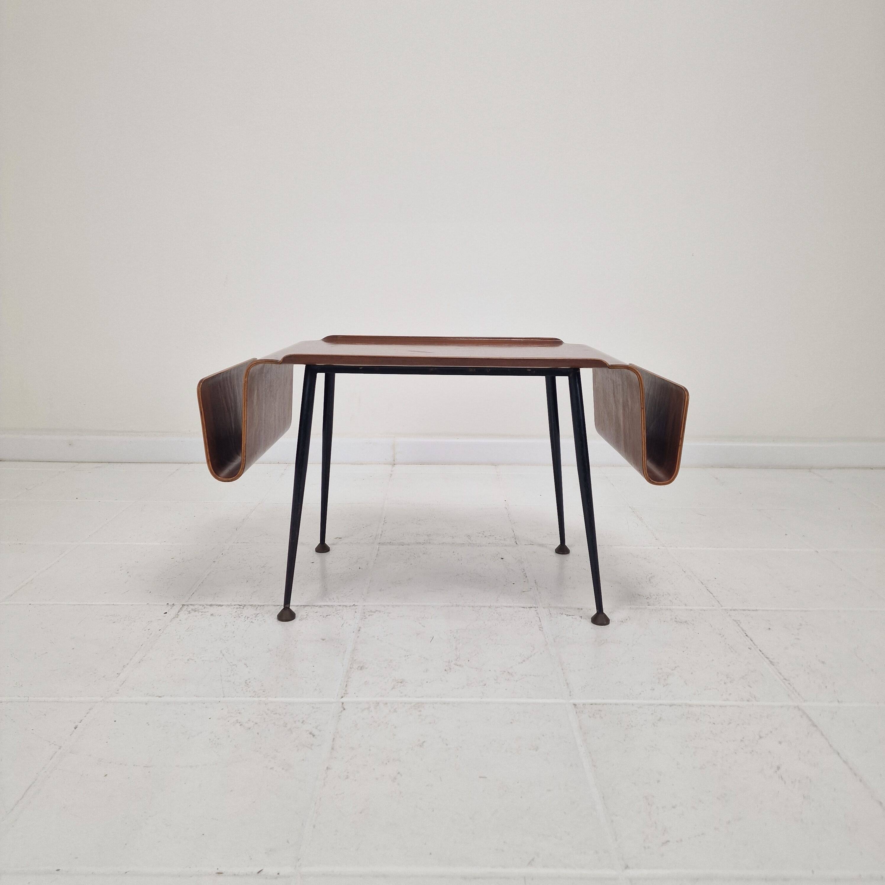 Italian Mid-Century Modern Coffee Table with Magazine Racks, 1950s