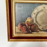 Oil on canvas - still life - signed Leonie de Bailleul