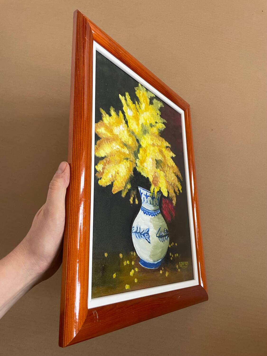 Still life with mimosa