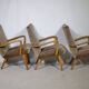 Mid Century Lounge Armchairs with Velvet Upholstery, Set of 3, 1960s