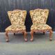 Set of 2 velvet cocktail/toadstool chairs