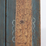 Rustic Farmhouse Folk Art Painted Bridal Cabinet