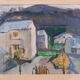 Peinture sur papier de marius woulfart (1905 - 1991), vers 1940