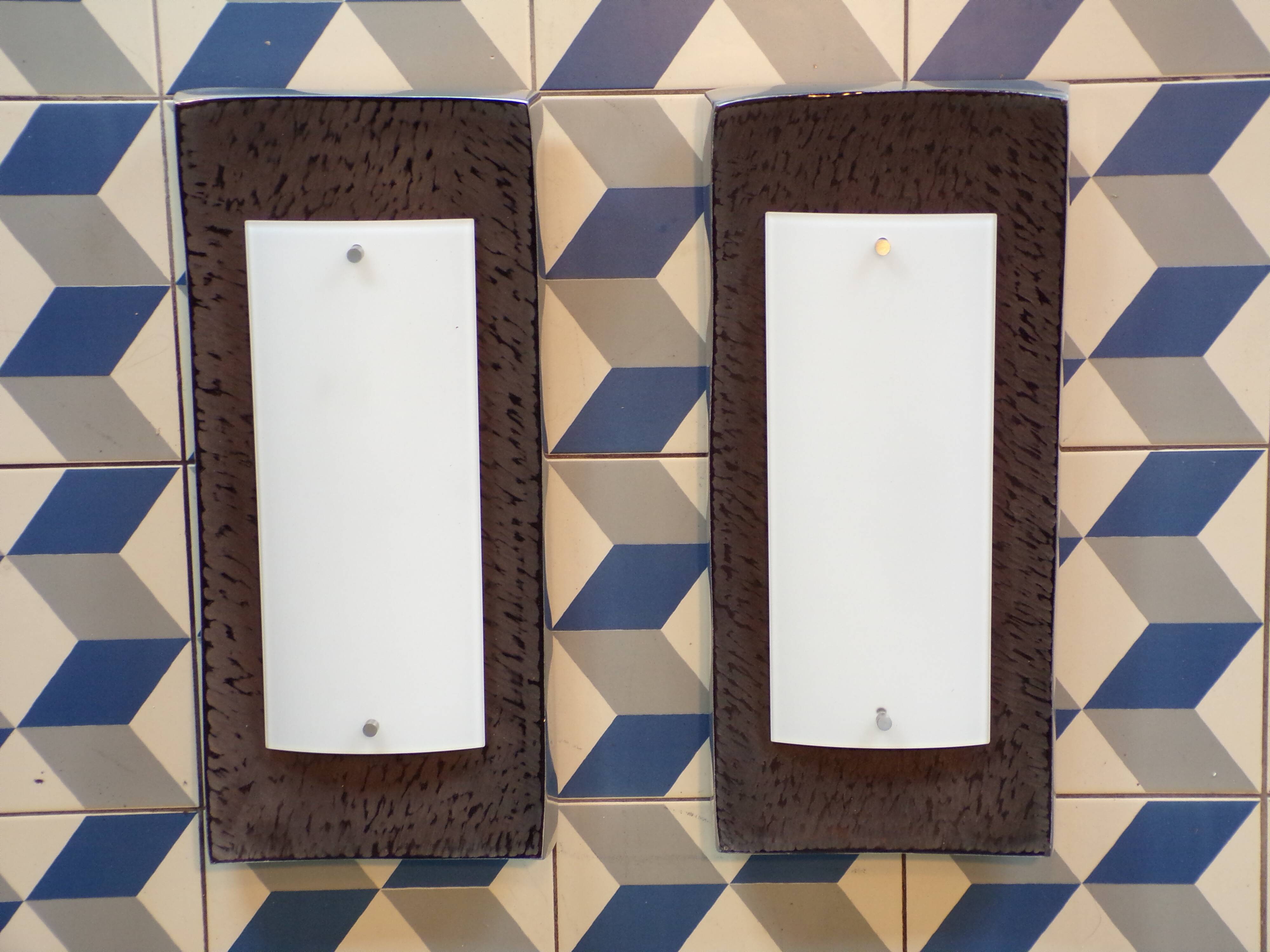 Pair of Fischer Leuchten wall lights design 1990