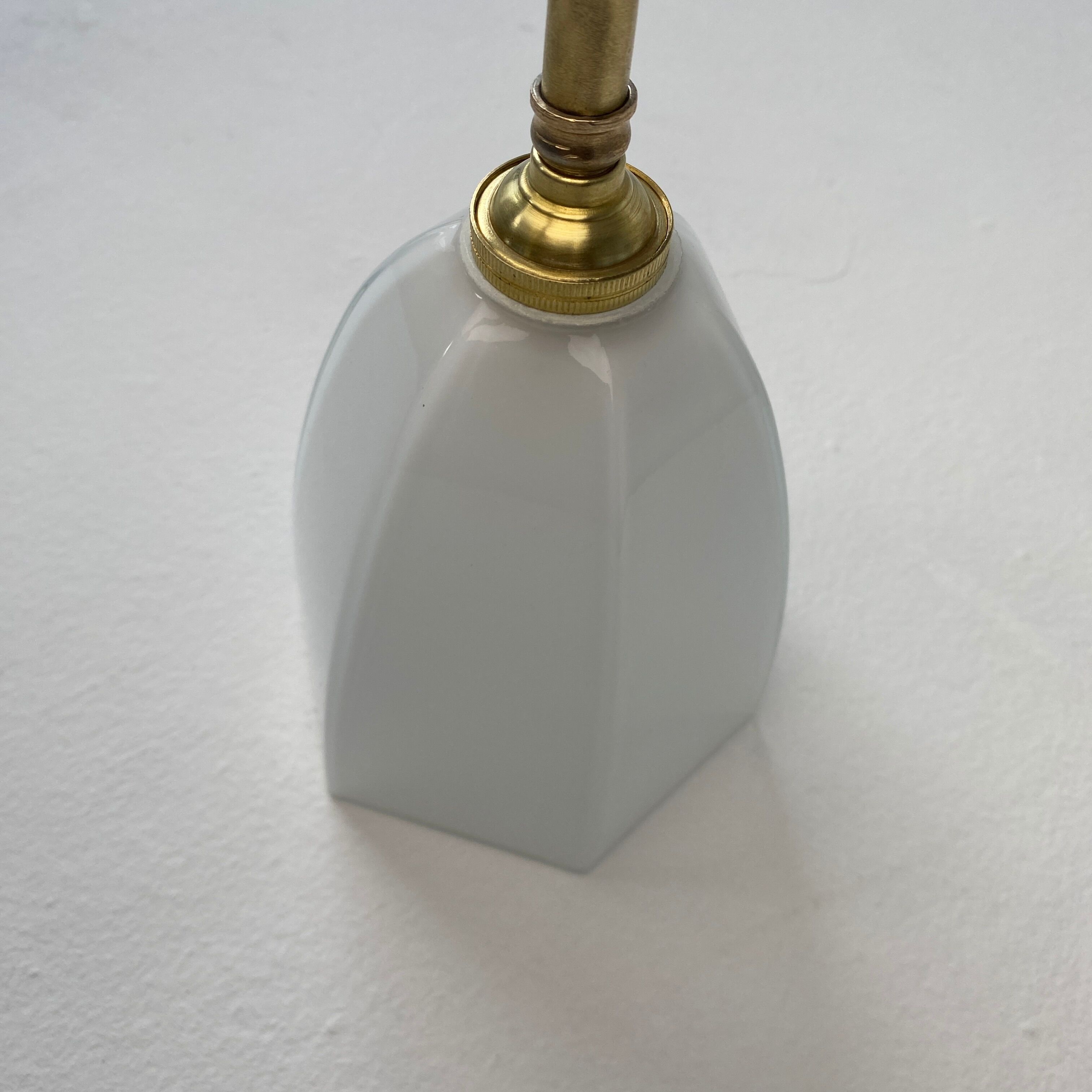 Pair of vintage opaline antique wall lamps