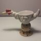 Set of 2 original porcelain shells in the shape of a bird