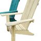 Pair of antique painted wooden garden chairs