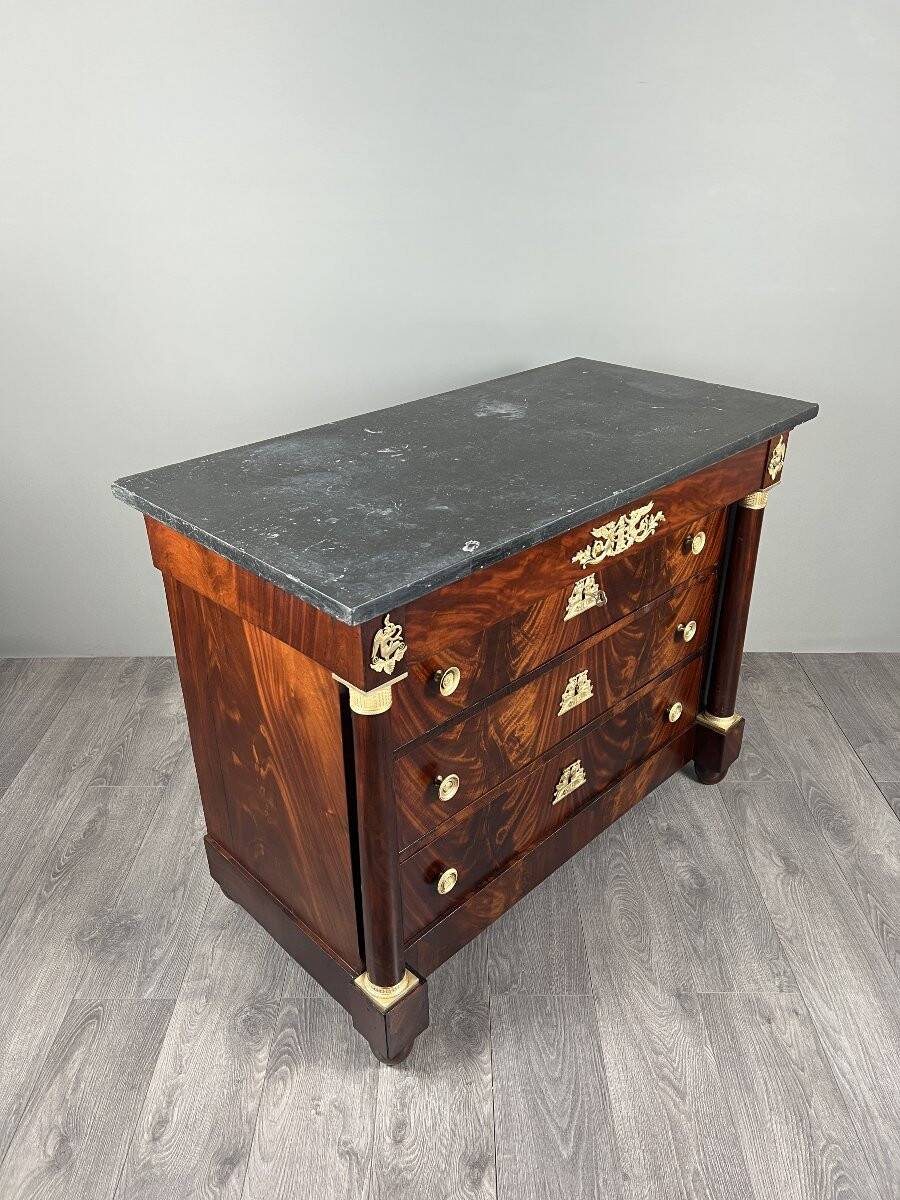 Commode Empire en acajou, XIXe siècle