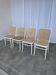 Set of 4 Thonet Style 811 Cane Chair: Josef Hoffman Mid-Century Modern Furn