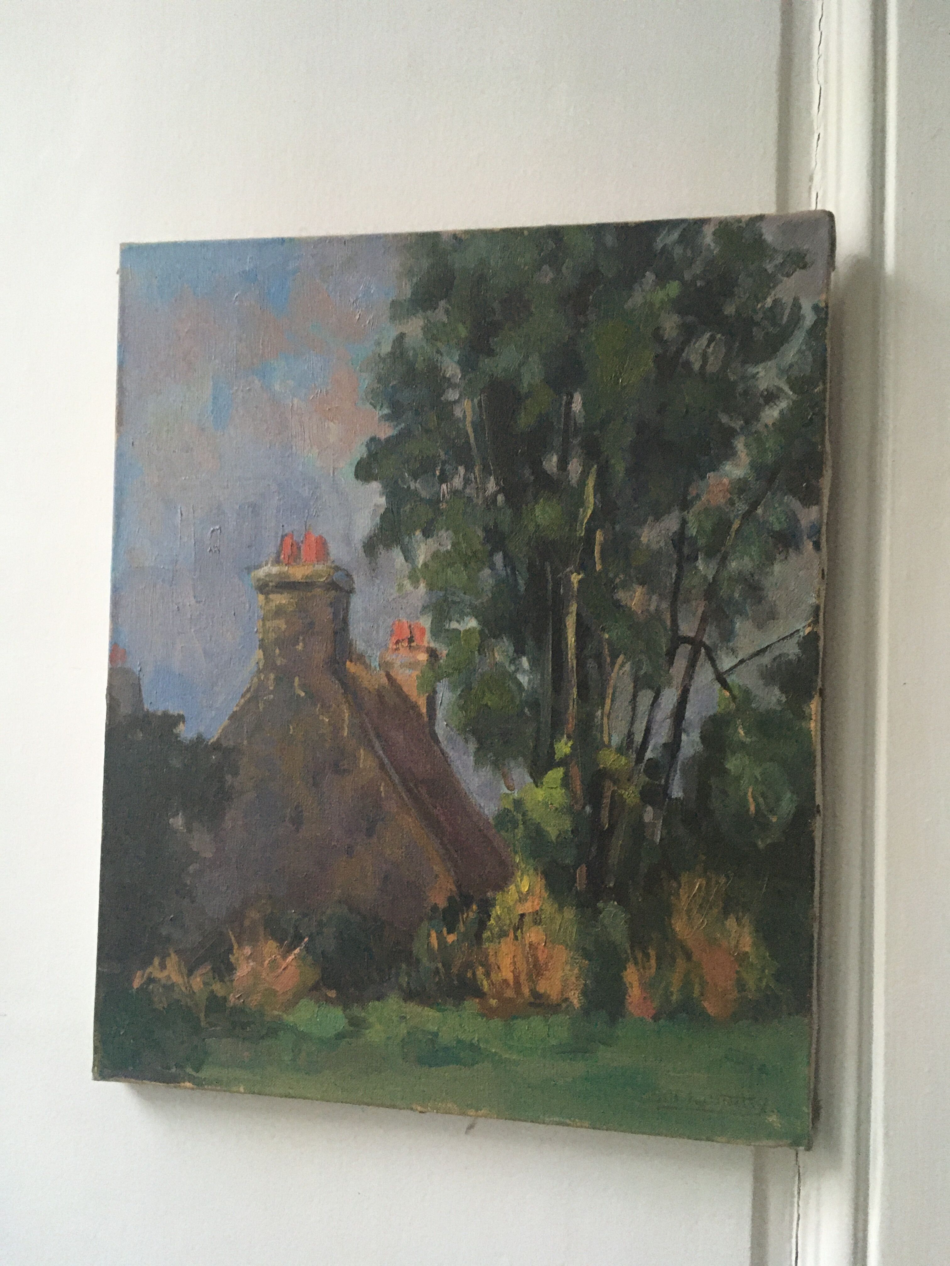 Oil on canvas landscape