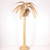 Rattan “banana tree” floor lamp