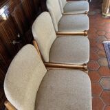 4 vintage Scandinavian style chairs