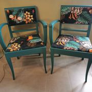 Pair of vintage armchairs refurbished