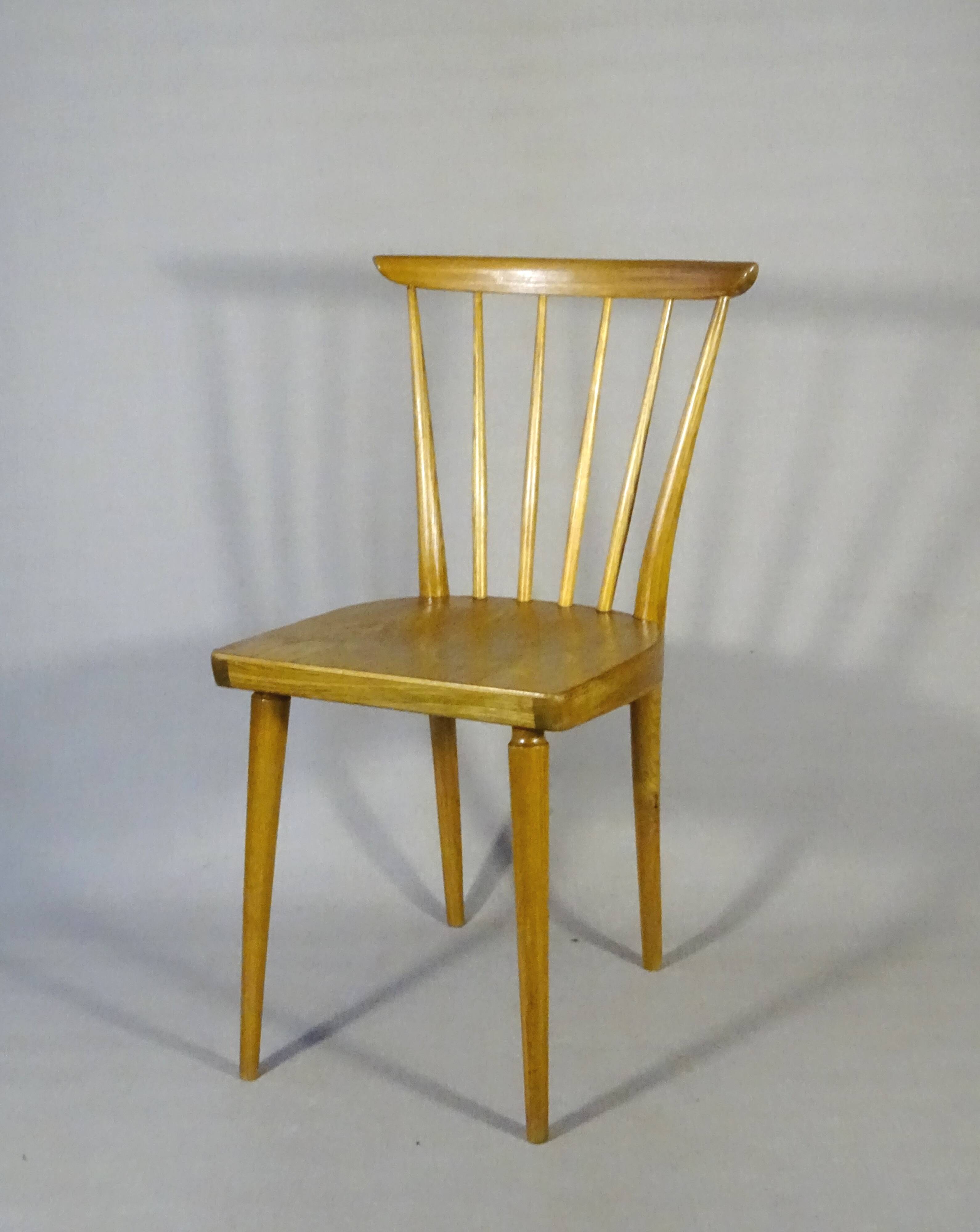 Scandinavian chair by Baumann 1975 light bistro.