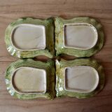 Vintage tea service in glazed ceramic - shape of conchs or shells