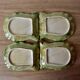 Vintage tea service in glazed ceramic - shape of conchs or shells