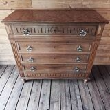 Antique chest of drawers with marble top