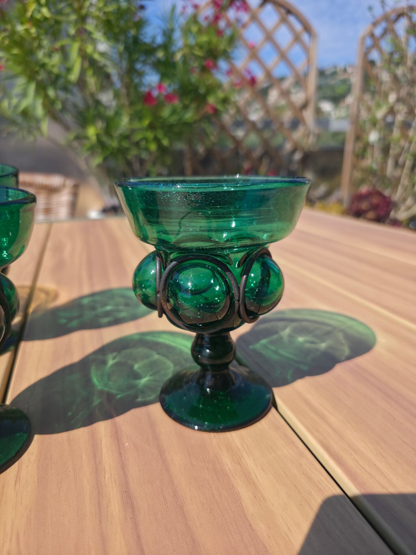 Set of 6 Brutalist Chalices – Attributed to Felipe Derflingher – 1960