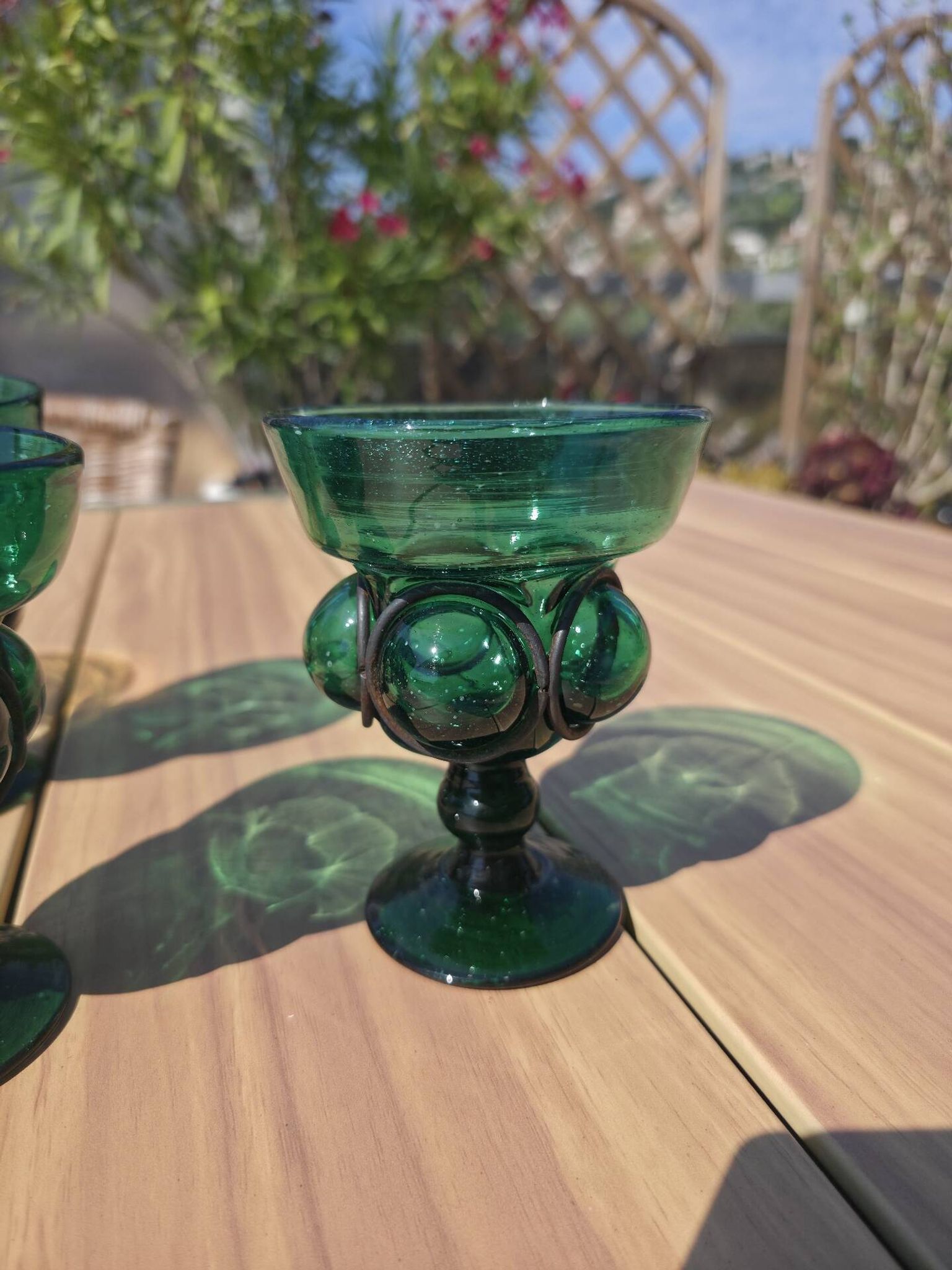 Set of 6 Brutalist Chalices – Attributed to Felipe Derflingher – 1960