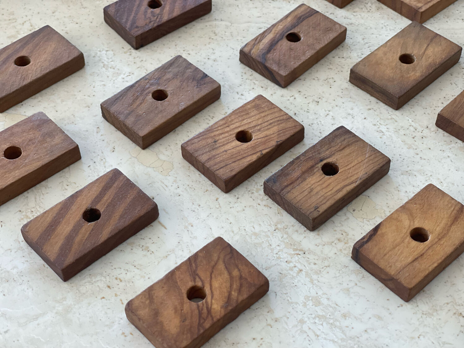 Vintage wooden domino game