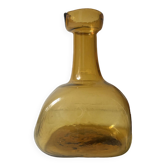 Carafe en verre ambré, france 1970