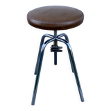 Vintage 1960s JIDÉ workshop stool with adjustable height