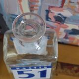 Vintage Pastis 51 retro advertising glass decanter