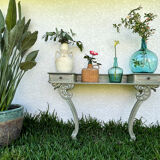 Turquoise blue "mermaid" dressing table