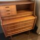 Danish multifunctional secretary (1960s) with desk and dressing table.