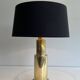 Paire de lampes modernistes en laiton
