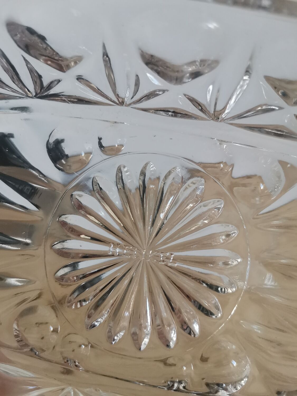 Henkel vintage molded glass butter cup made in France