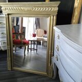 Miroir trumeau doré, 108x86 cm