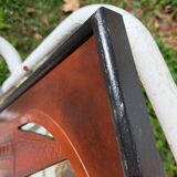 Vintage leather mirror