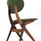 Set of 4 AwA Scissor Chairs - teak mid century modern - new upholstery