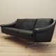 Black leather sofa, Danish design, 1960s, manufacturer: Eran Møbler, design