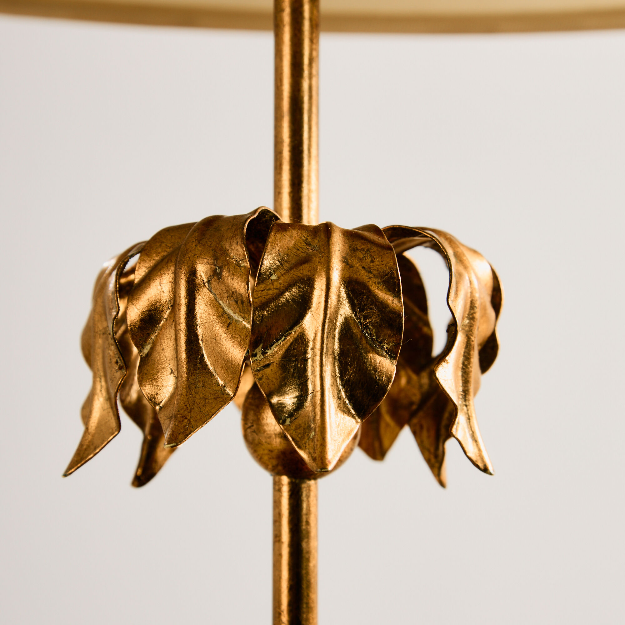 Gold-painted table lamp
