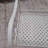 Wrought iron garden bench