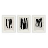 Lot de 3 tirages giclées abstraits, 50x70