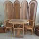 Salon rotin vintage et paravent